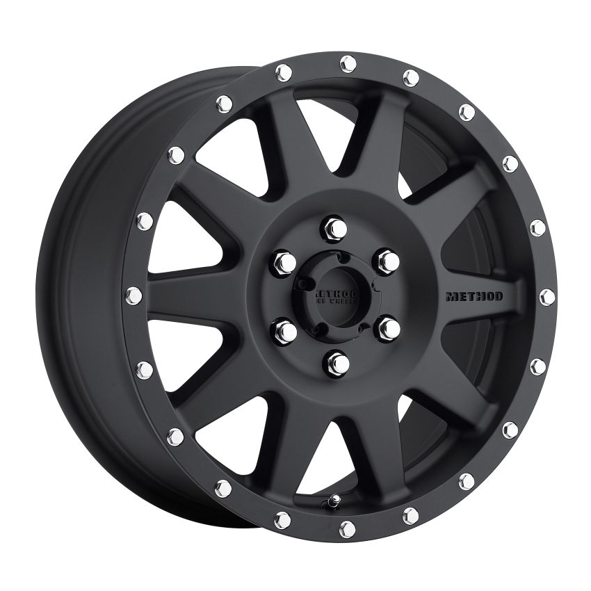Method Wheels MR30177563550 Method MR301 The Standard 17x7.5 +50mm Offset 6x130 84.1mm CB Matte Black Wheel