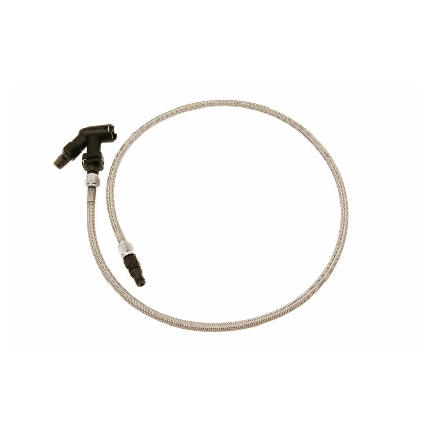 McLeod Racing 139252 McLeod Line Assy Mustang 2005-Up 36in W/Male Wire Clip Fittings & Elbow Bleeder