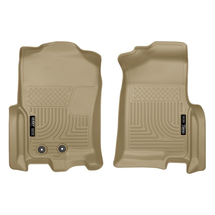 Husky Liners 2015 Ford Expedition/Lincoln Navigator WeatherBeater Front Tan Floor Liners