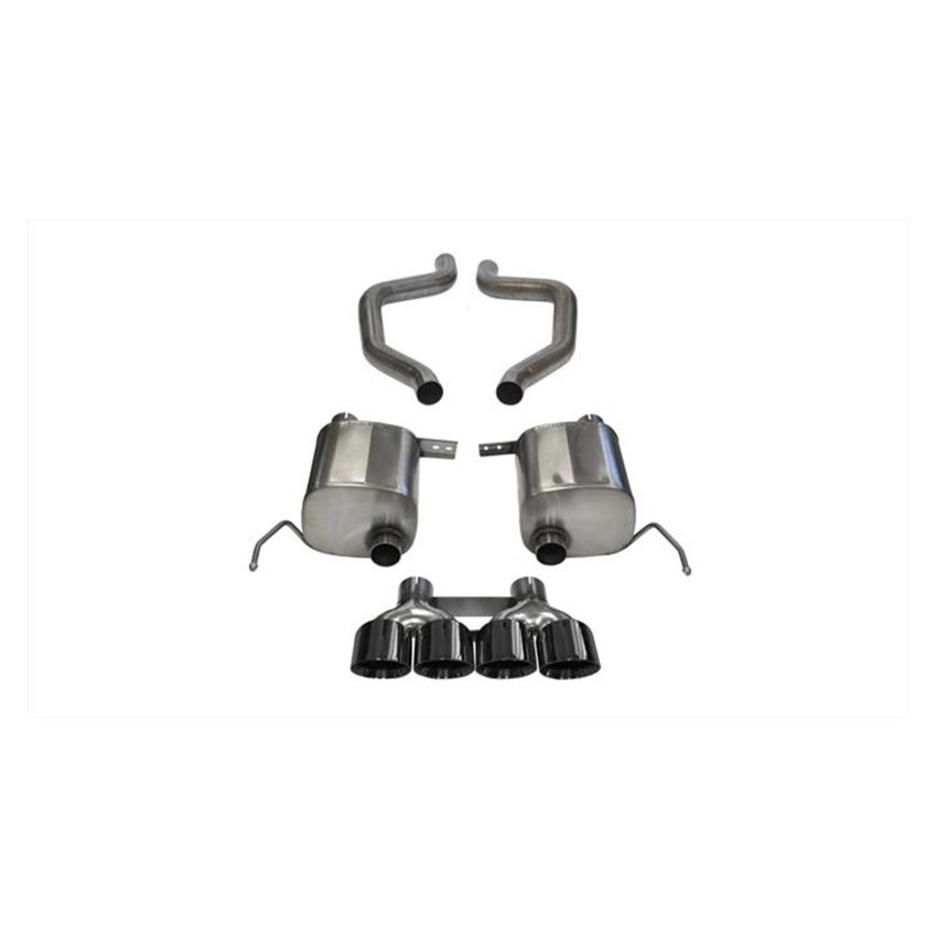 CORSA Performance 14768BLK Corsa 17-19 Chevy Corvette Z06 2.75in Axle Back Exhaust Black Dual Rear Exit Quad 4.5in Tip (Sport)