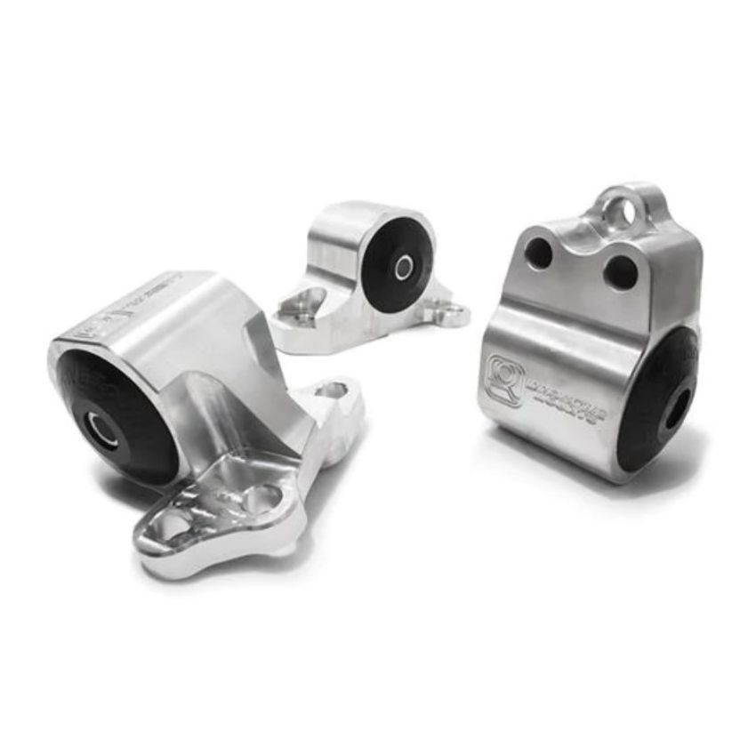 Innovative 92-95 Civic B/D Series Silver Aluminum Mounts Solid Bushings (3 Bolt)
