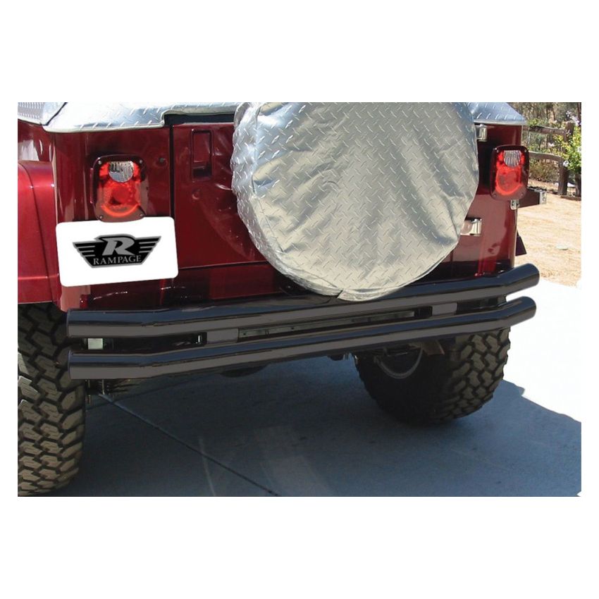 Rampage 1987-1995 Jeep Wrangler(YJ) Double Tube Bumper - Black