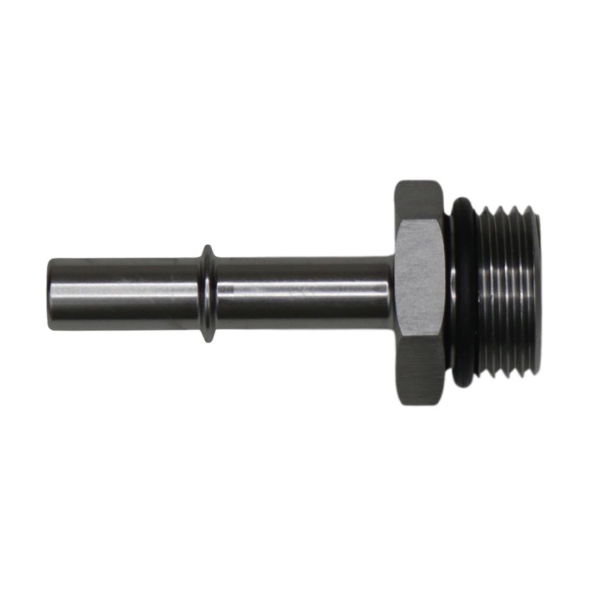 DeatschWerks 10AN ORB Male to 3/8in Male EFI Quick Connect Adapter - Anodized DW Titanium