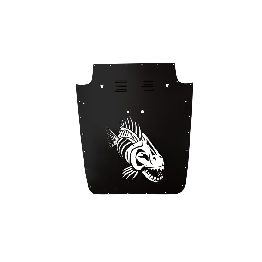 Fishbone Offroad 13-18 Jeep Wrangler JK Hood Louver - Black