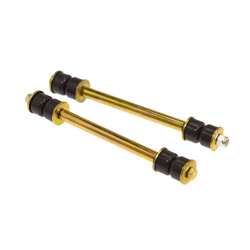 Prothane Universal End Link Set - 7 3/8in Mounting Length - Black