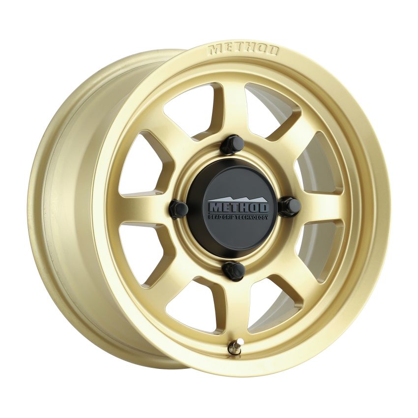 Method Wheels MR41047047143 Method MR410 14x7 4+3/+13mm Offset 4x136 106.25mm CB Gold Wheel