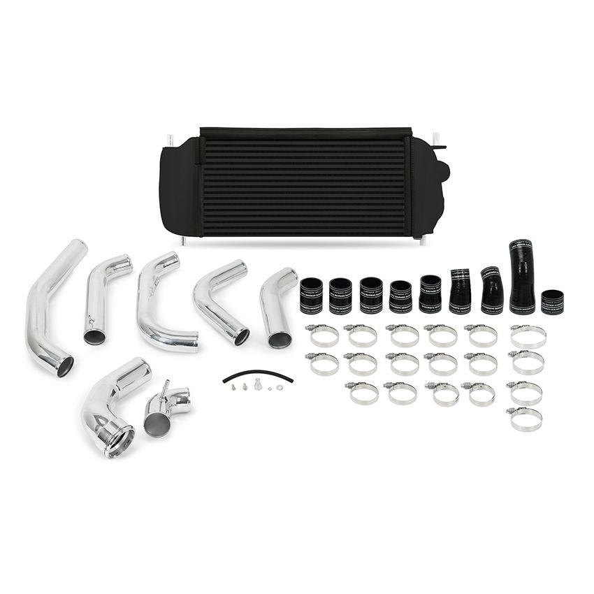 Mishimoto MMINT-F35T-15KPBK 15-16 Ford F-150 EcoBoost 3.5L Black Performance Intercooler Kit w/ Polished Pipes