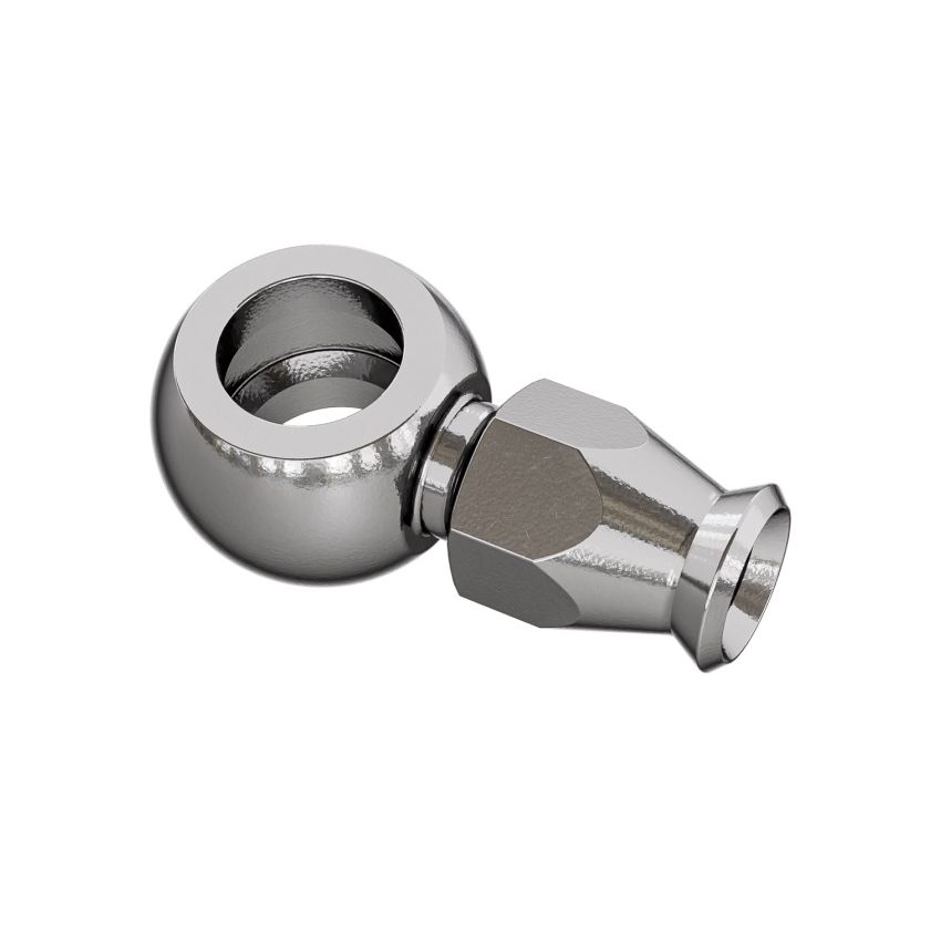 Goodridge P5091-03C Straight Short Banjo for 3/8 or M10 Long Bolt