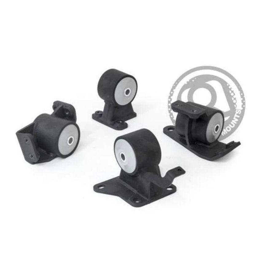 Innovative 90-99 Toyota MR2 5S/3S Black Steel Mounts 75A Bushings