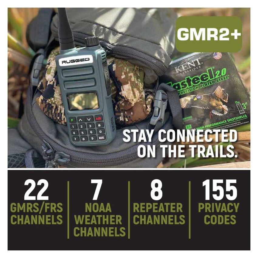 Rugged Radios GMR2-PLUS-ORN Rugged GMR2 PLUS - GMRS / FRS Two Way Handheld Radio Safety Orange