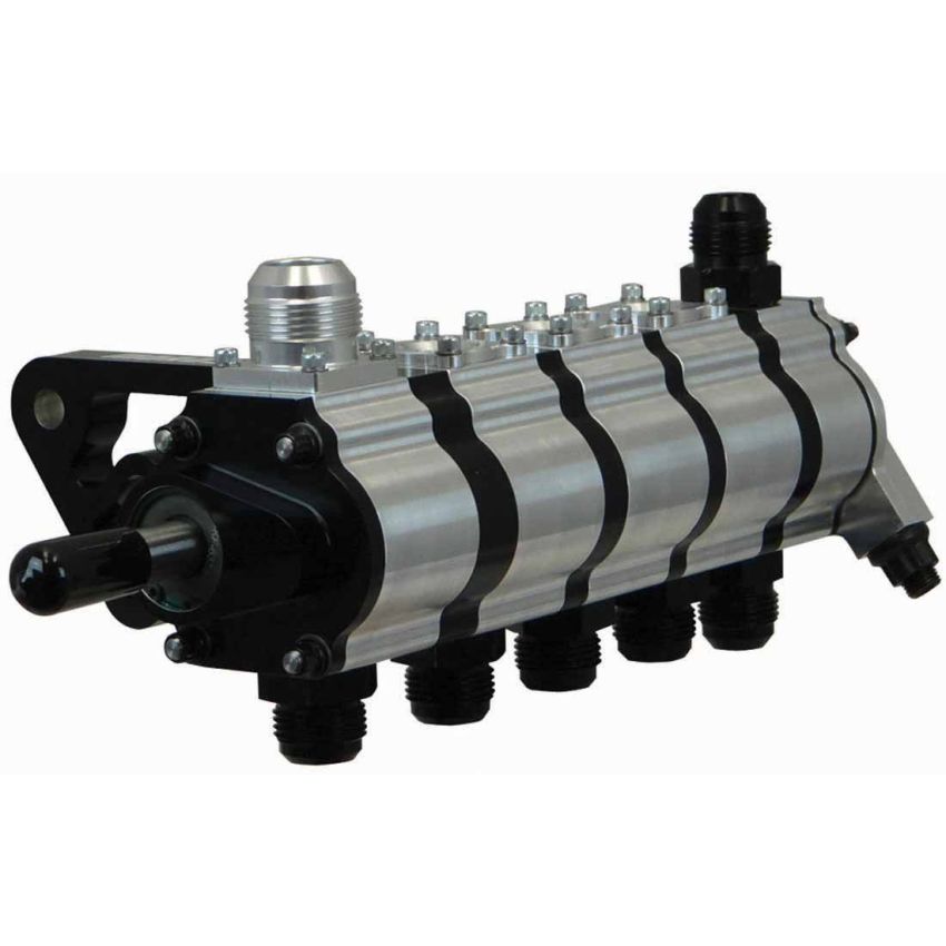 Moroso 22365 5 Stage Dry Sump Oil Pump w/Fuel Pump Drive - Tri-Lobe - Left Side - 1.200 Pressure