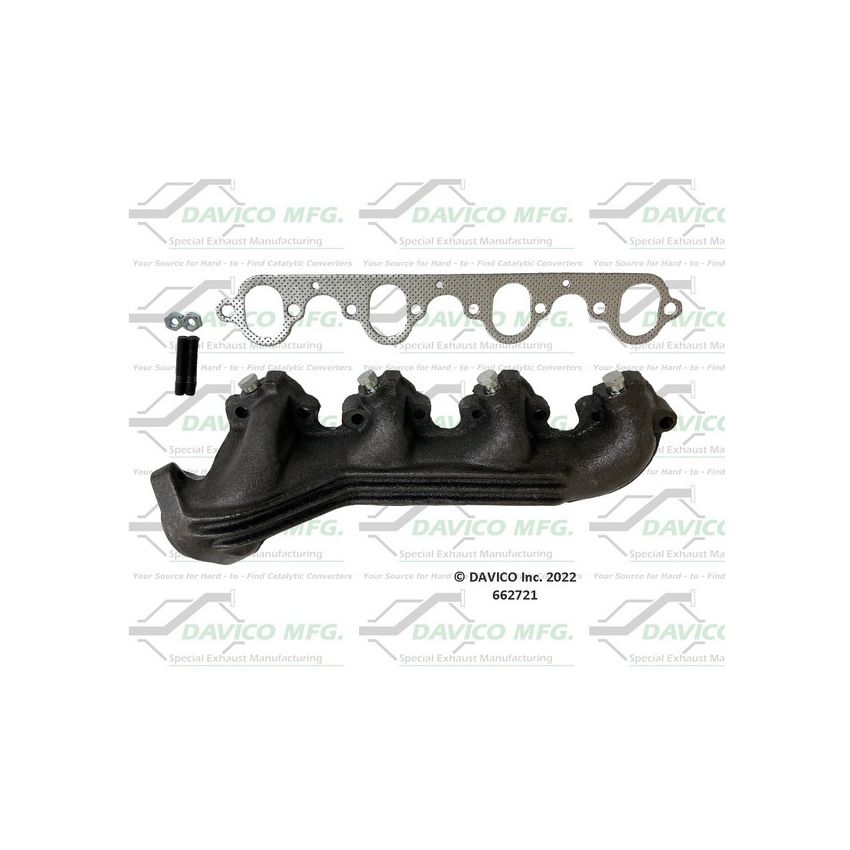 Davico Mfg 662721 Stand alone Exact-Fit exhaust manifold