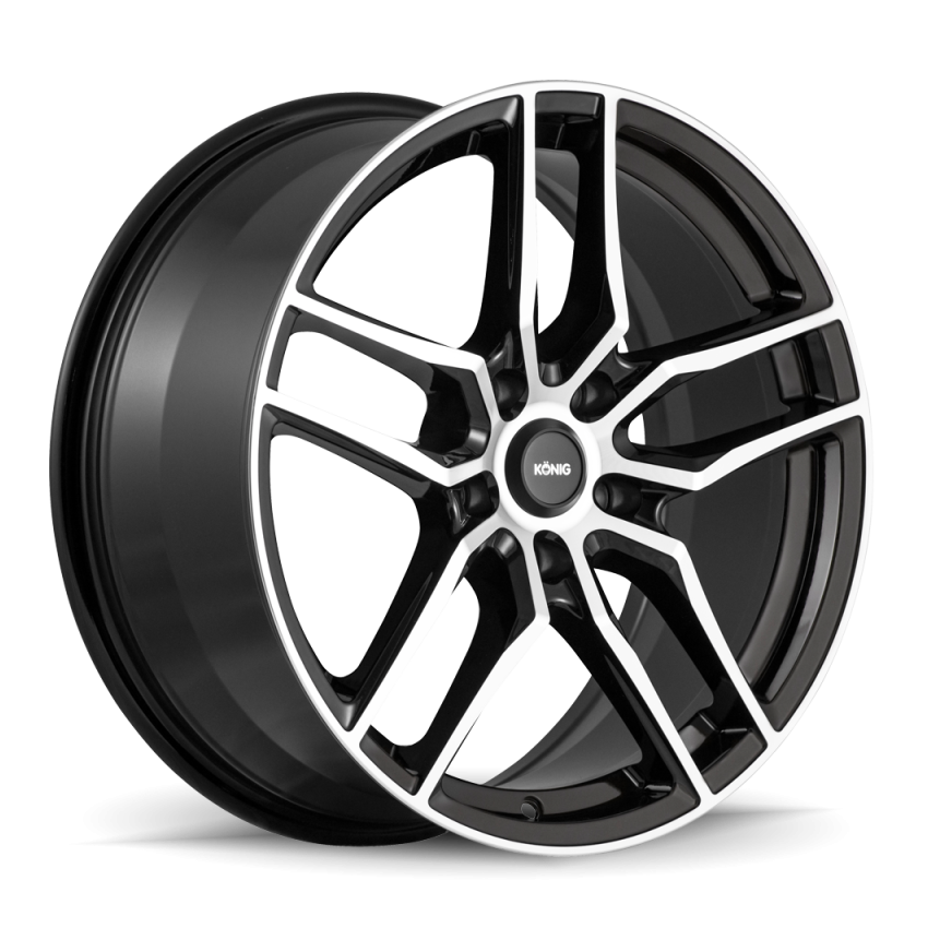 Konig Intention 16x7.5 5x108 ET45 Gloss Black / Machine Face