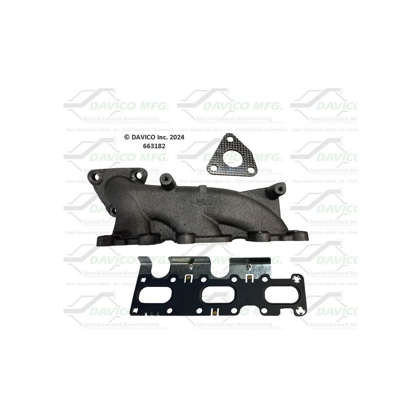Davico Mfg 663182 Stand alone Exact-Fit exhaust manifold