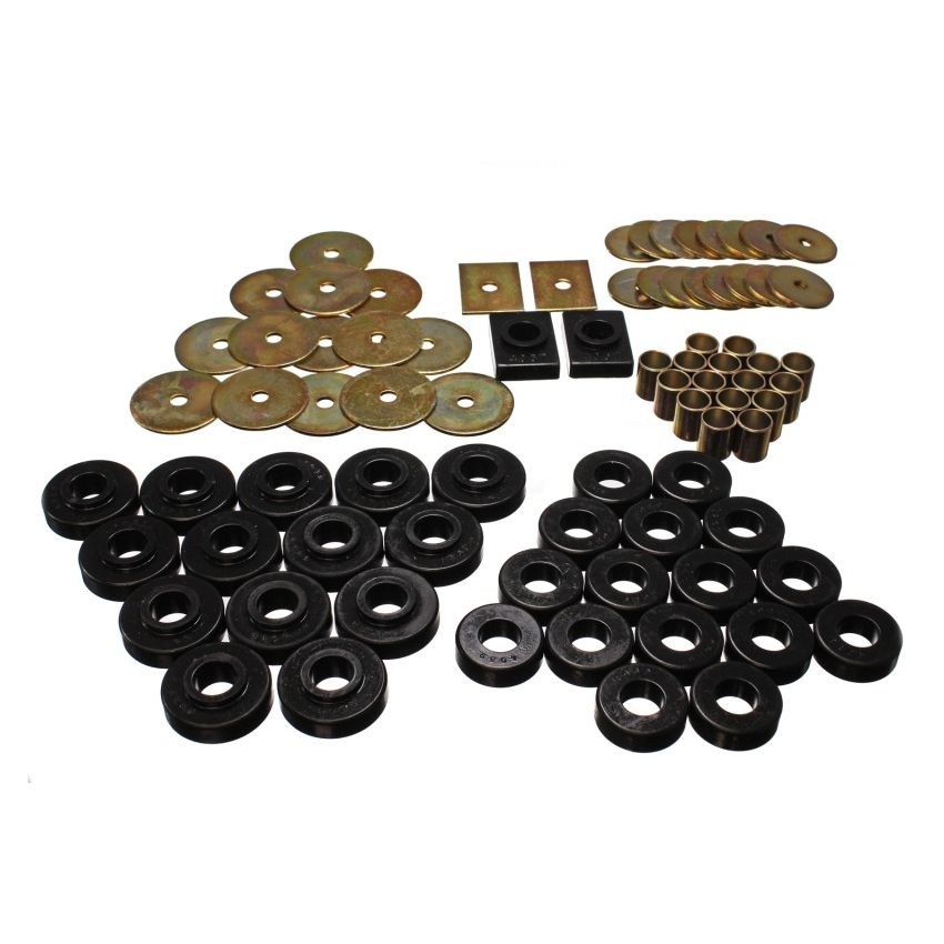 ENERGY SUSPENSION ENE3-4120G 55-57 Chevy Body Mounts Black (2 Door Hard Top)