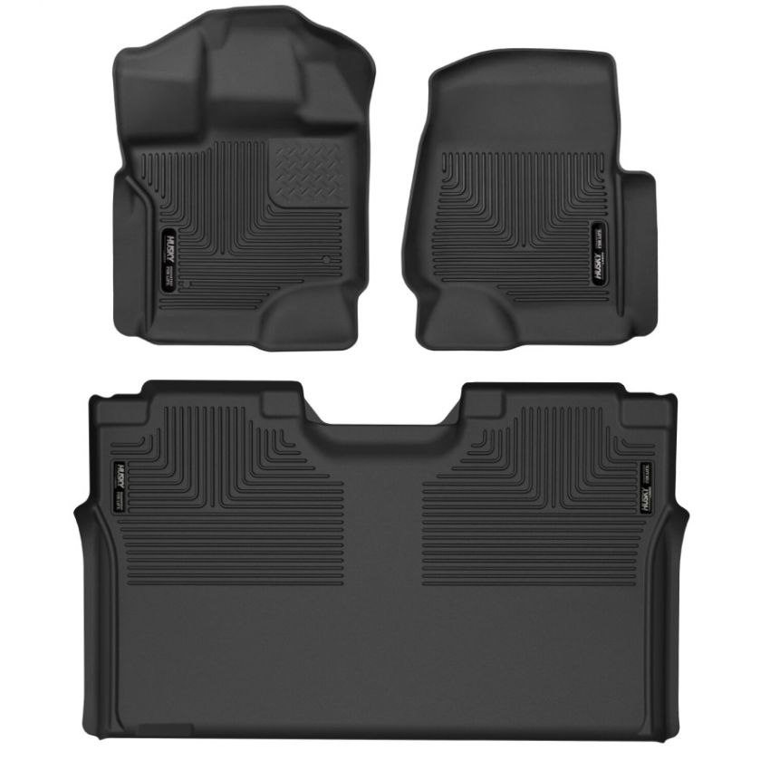 HUSKY LINERS HSK53498 Front & 2nd Seat Floor L iners X-act Contour