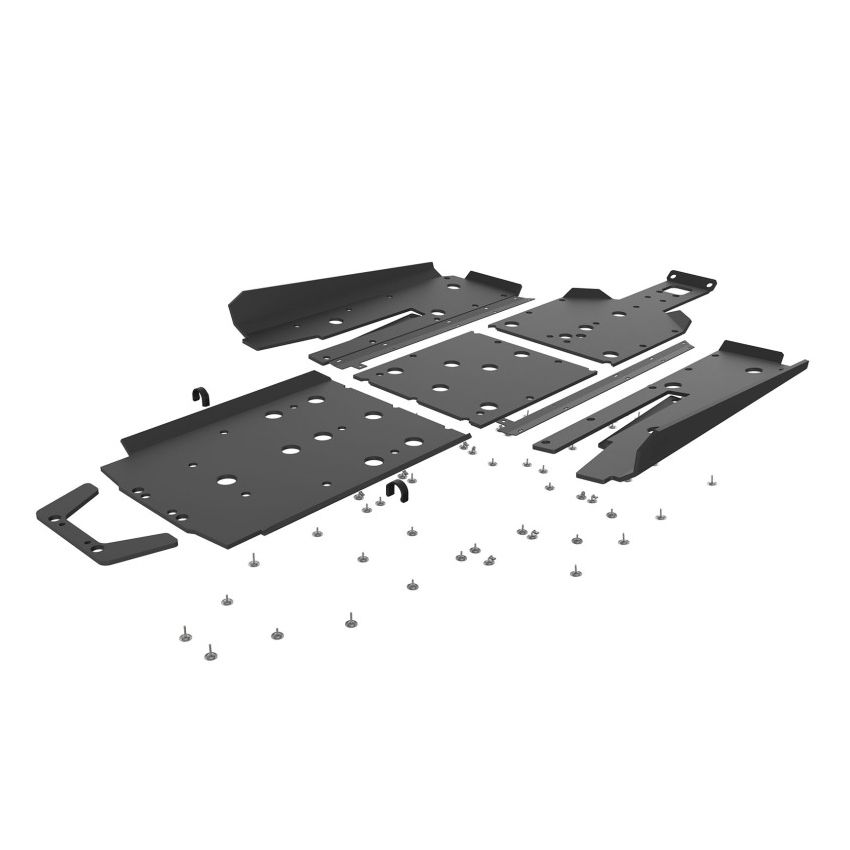 Seizmik 76-10167 KIT 20-21 Polaris RZR Pro XP UHMW Skid Plate w/Rock Slider Kit - Black
