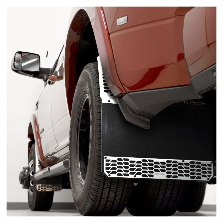 Putco 78045 19-20 Ram HD Dually - (Fits Rear) - Set of 2 Mud Skins - Polished SS w/ Hex Shield