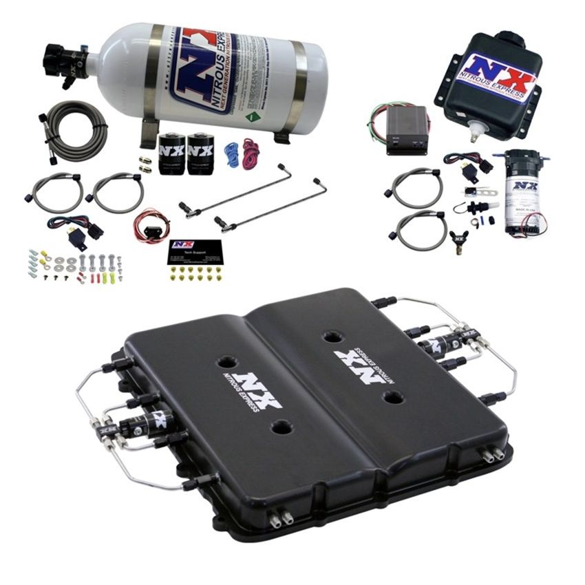 Nitrous Express 20939BMF-10 Nitrous & Water Methanol System w/Billet LT4 Supercharger Lid
