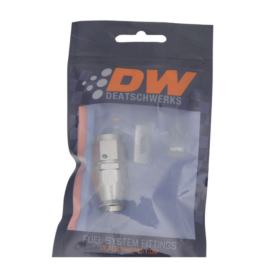 DeatschWerks 6AN Female Swivel Straight Hose End PTFE (Incl. 1 Olive Insert)