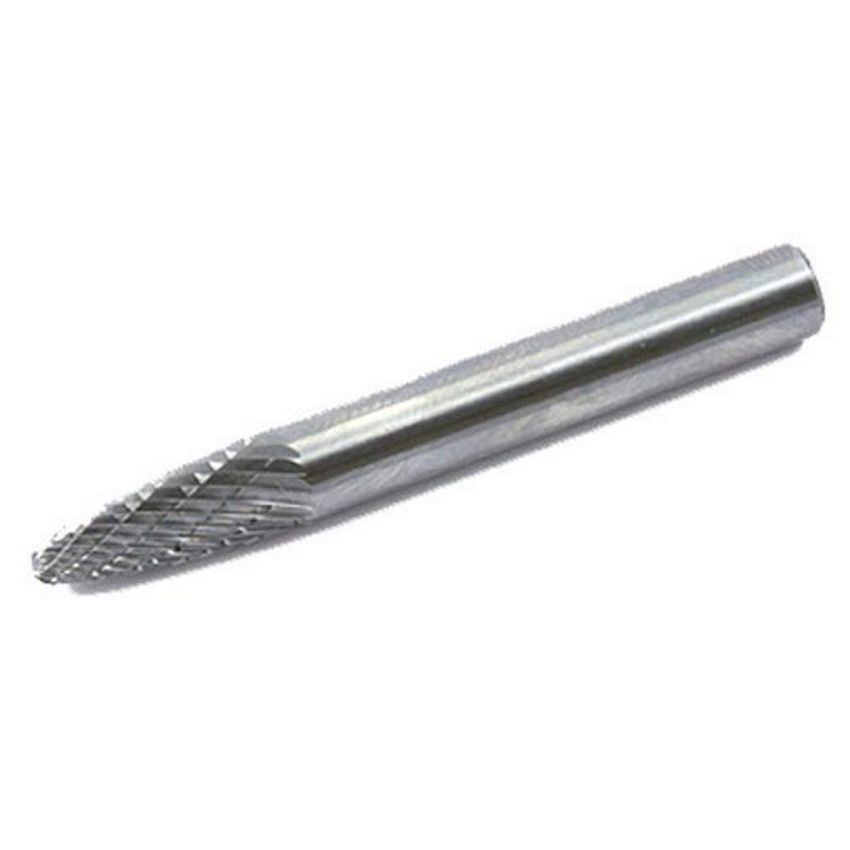 Forney 60124 Tungsten Carbide Burr with 1/4-Inch Shank, Tree Radius, 1/4-Inch