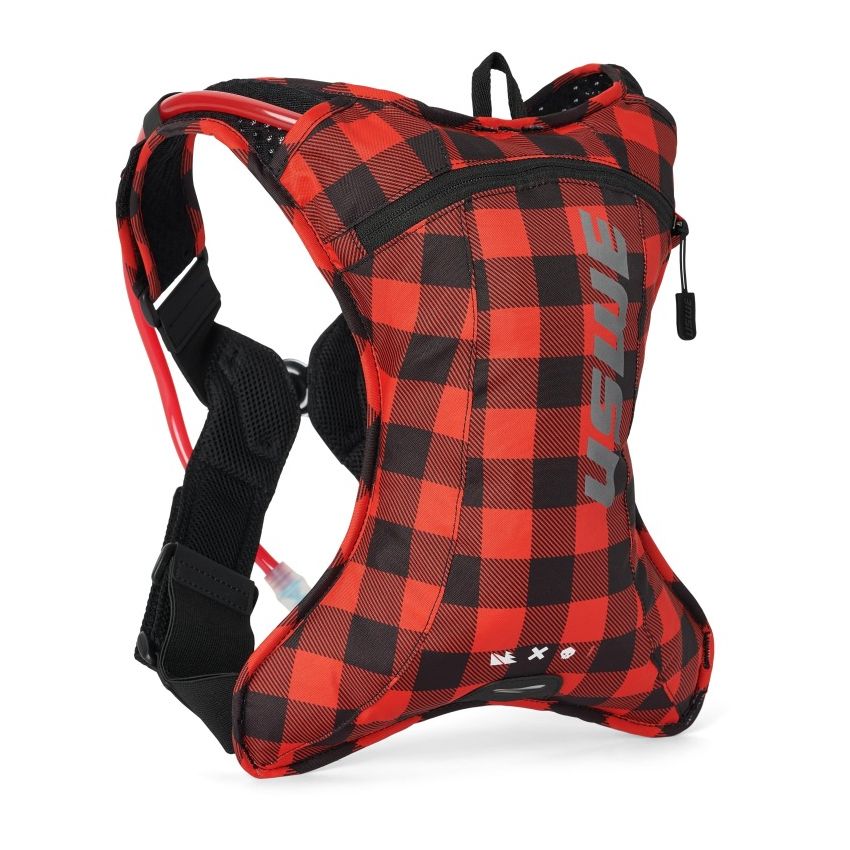 USWE 202076048 Outlander Hydration Pack 2L - Flannel Red/Black