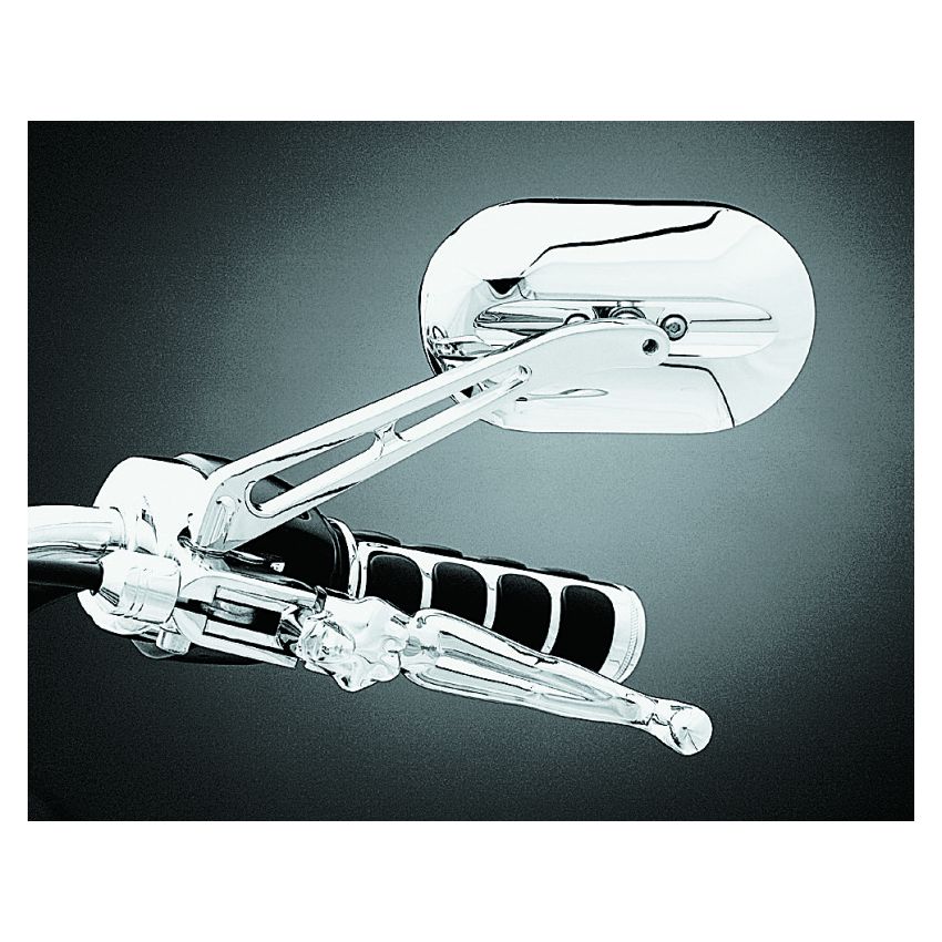 Kuryakyn 1412 Magnum Plus Mirror Flat Glass Chrome