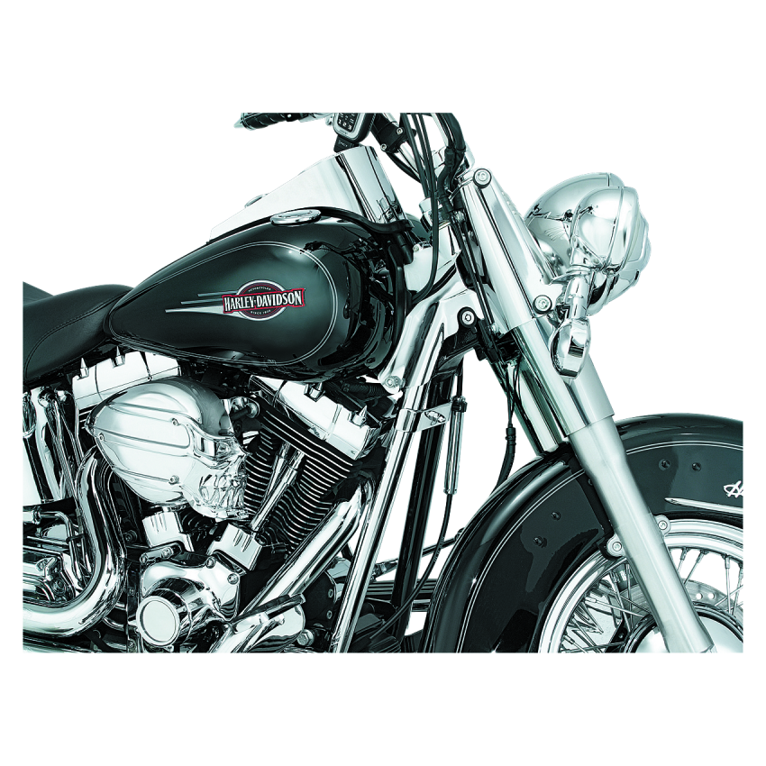 Kuryakyn 7853 Downtube Covers 00-06 Softail Chrome