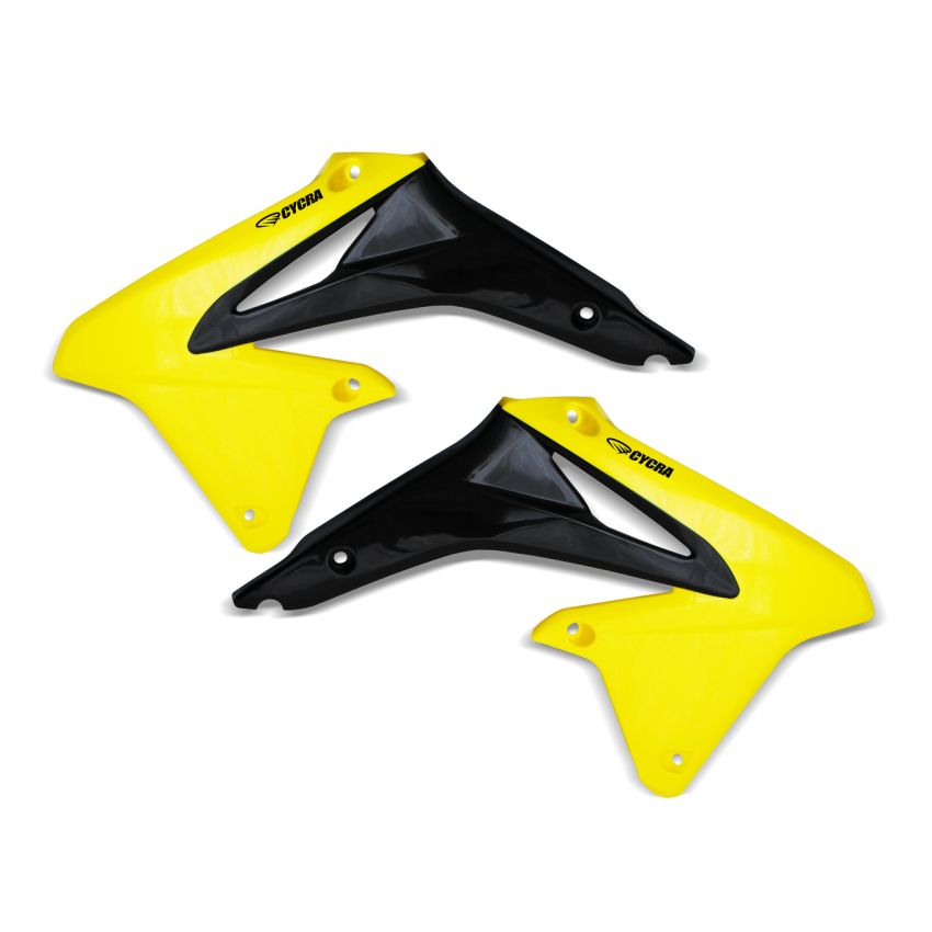 Cycra 1CYC-1869-55 08-17 Suzuki RMZ-450 Powerflow Radiator Shrouds - Yellow