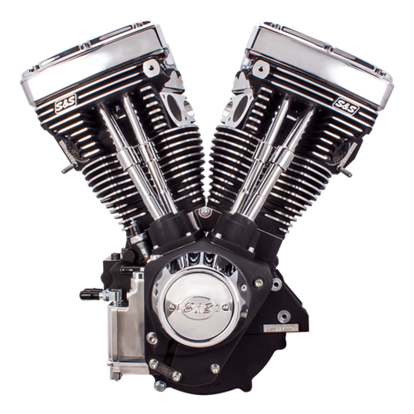 S&S Cycle 310-0766 84-99 BT V111 Long Block Engine - Wrinkle Black