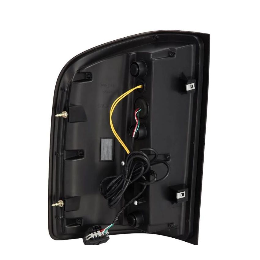 AlphaRex 620080 07-14 Chevrolet Silverado 1500/2500HD/3500HD Luxx-Series LED Tail Lights Blk w/Smoked Lens