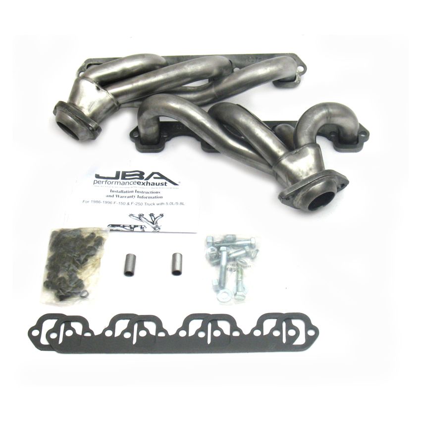 JBA 87-95 Ford F-150 5.0L SBF 1-1/2in Primary Raw 409SS Cat4Ward Header