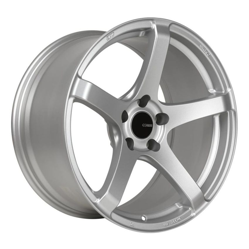 Enkei Kojin 17x8 35mm Offset 5x114.3 Bolt Pattern 72.6mm Bore Dia Matte Silver Wheel