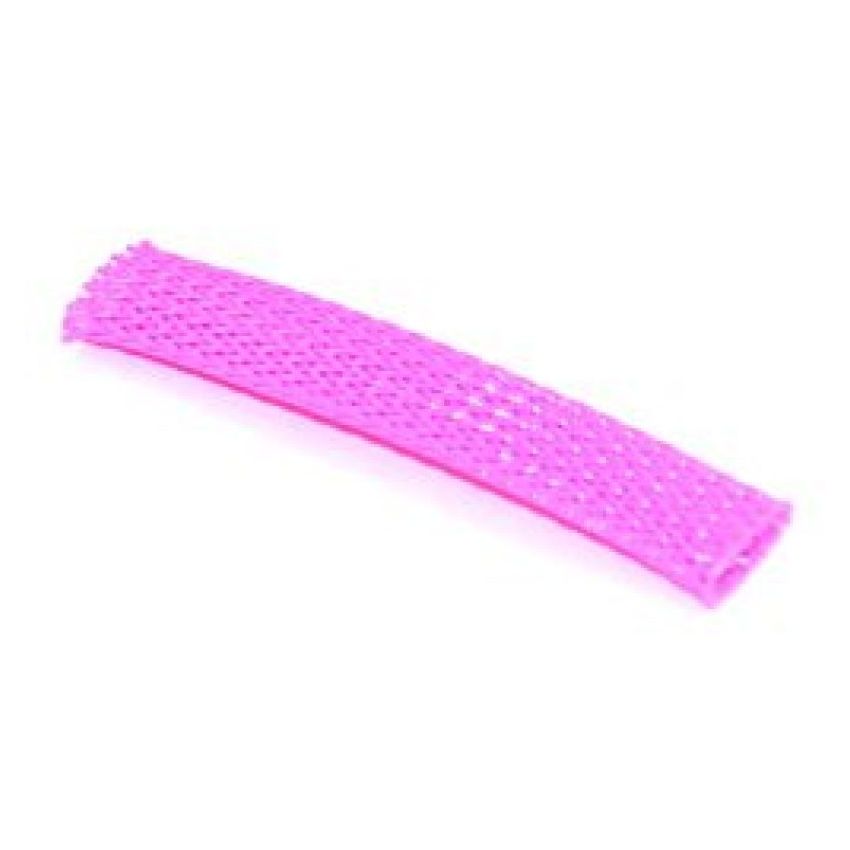 NAMZ NBFS-PI Braided Flex Sleeving 10ft. Section (3/8in. ID) - Pink