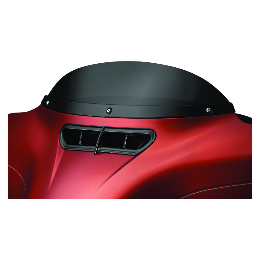 Kuryakyn 1389 Smooth Windshield Trim 14-Up Touring Gloss Black