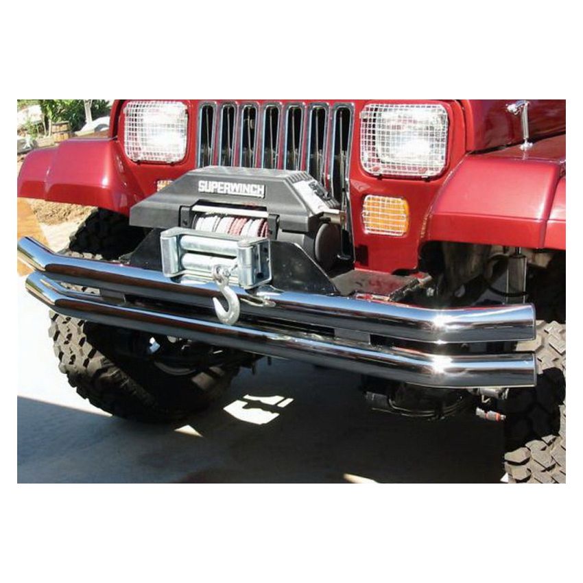 Rampage 1976-1983 Jeep CJ5 Double Tube Bumper - Stainless