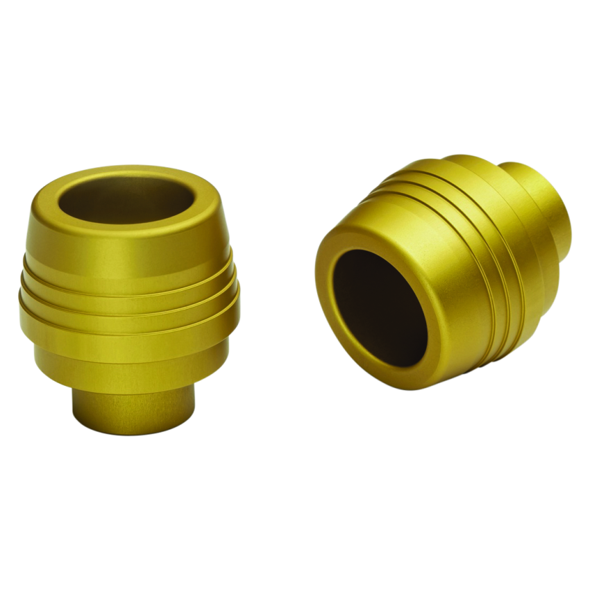 Kuryakyn 3800 Lodestar Handlebar Sliders-BMW-Gold