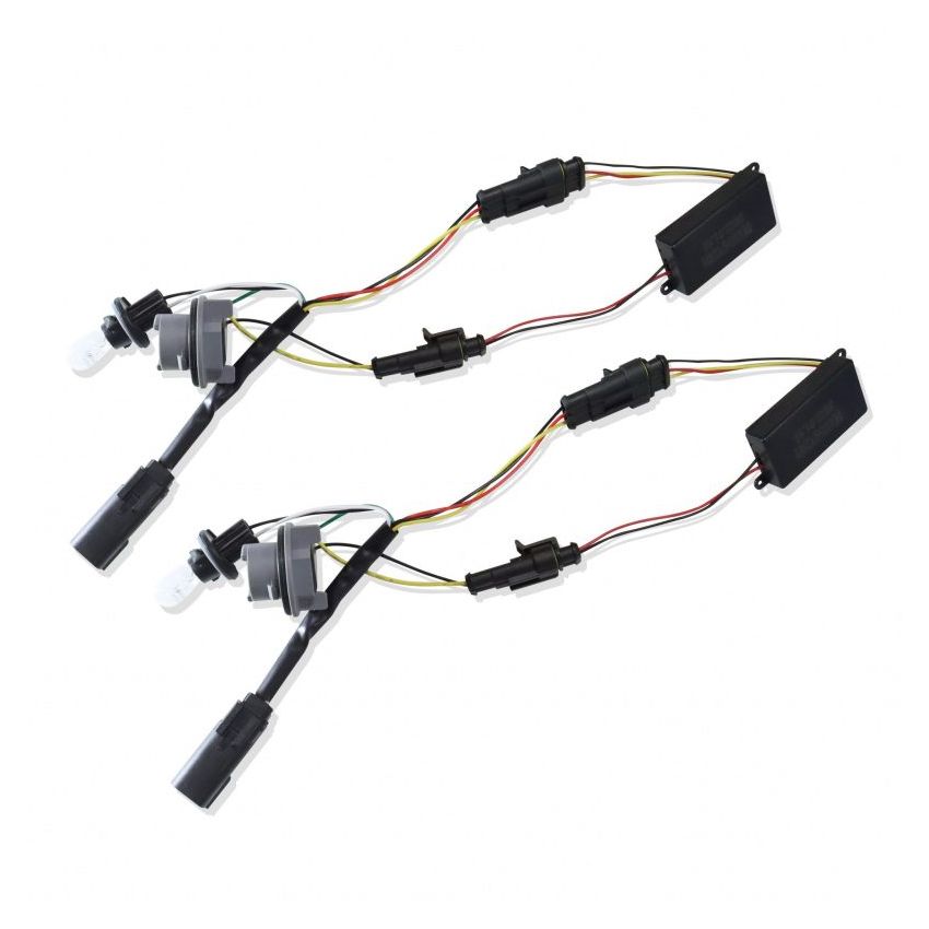 AlphaRex 19-22 Dodge Ram 2500/3500 Stock LED Tail Light to AlphaRex Tail Light Converters - Pair