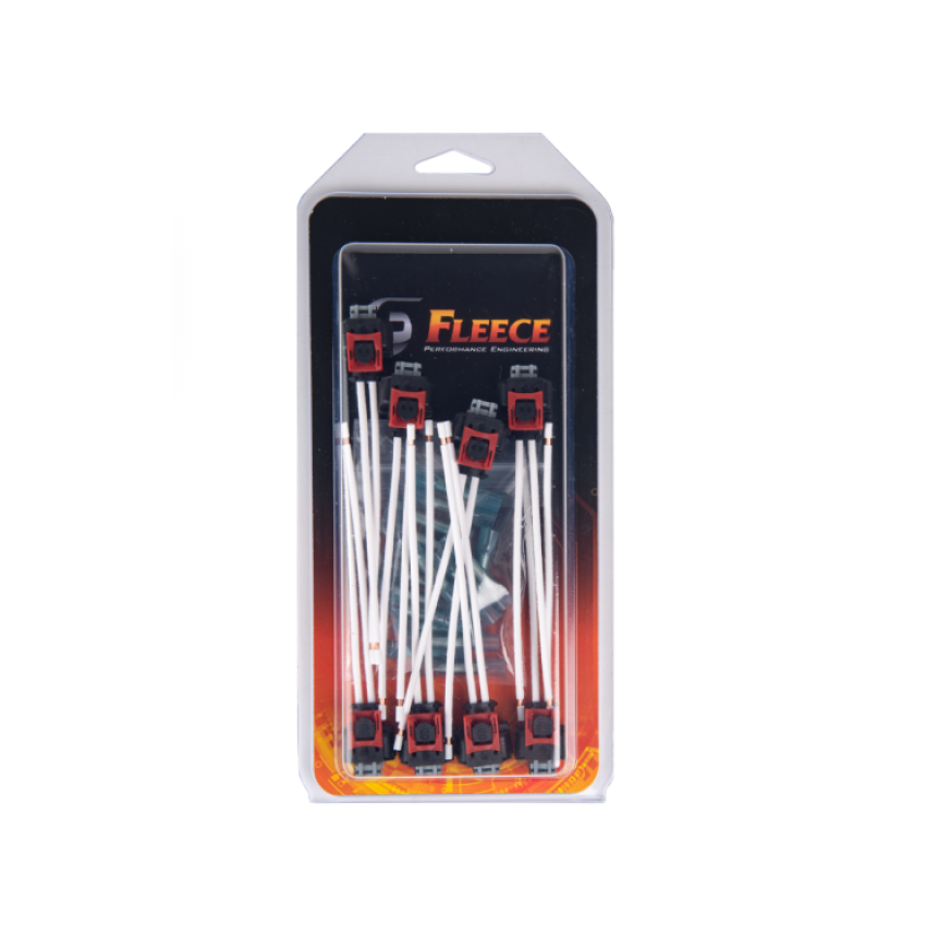 Fleece Performance 17-22 GM 2500/3500 Duramax Replacement Fuel Injector Connector w/Pigtail (8 Pack)