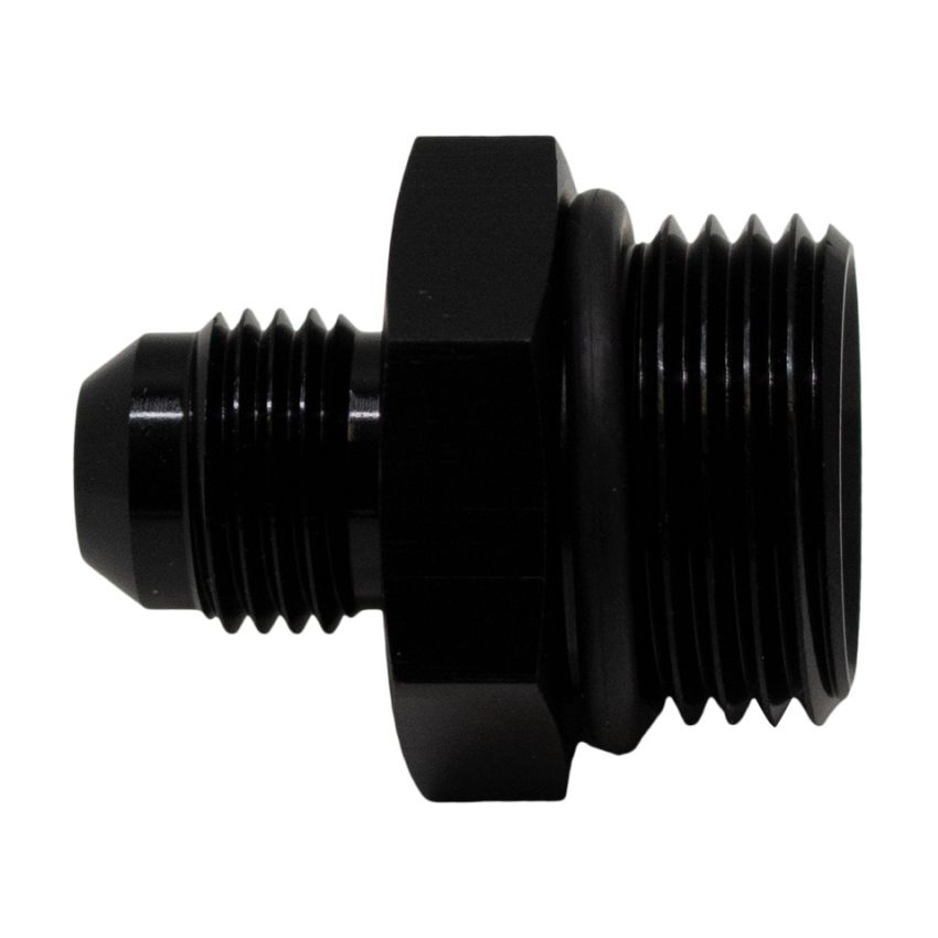 DeatschWerks 10AN ORB Male to 6AN Male Flare Adapter (Incl O-Ring) - Anodized Matte Black