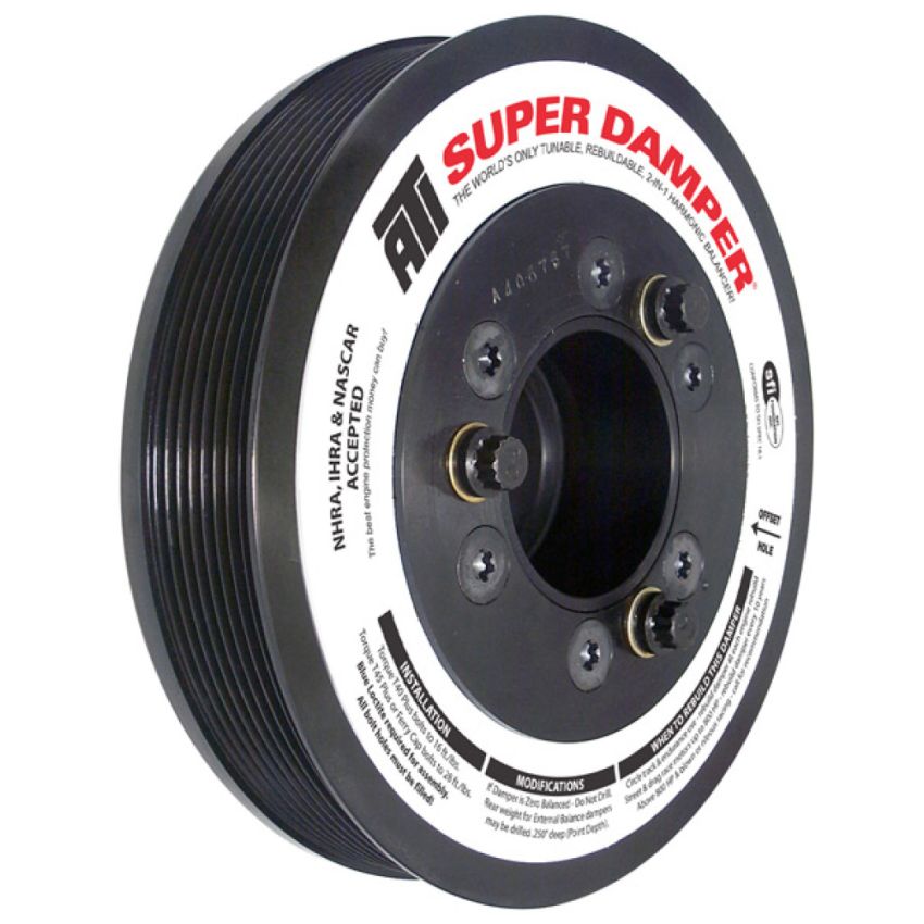 ATI ATI918889 Damper - 7.45in - Steel - 8 Grv - Ford 7.3 - Powerstroke - 99-03 - Ext Bal - 3 Ring - Diesel