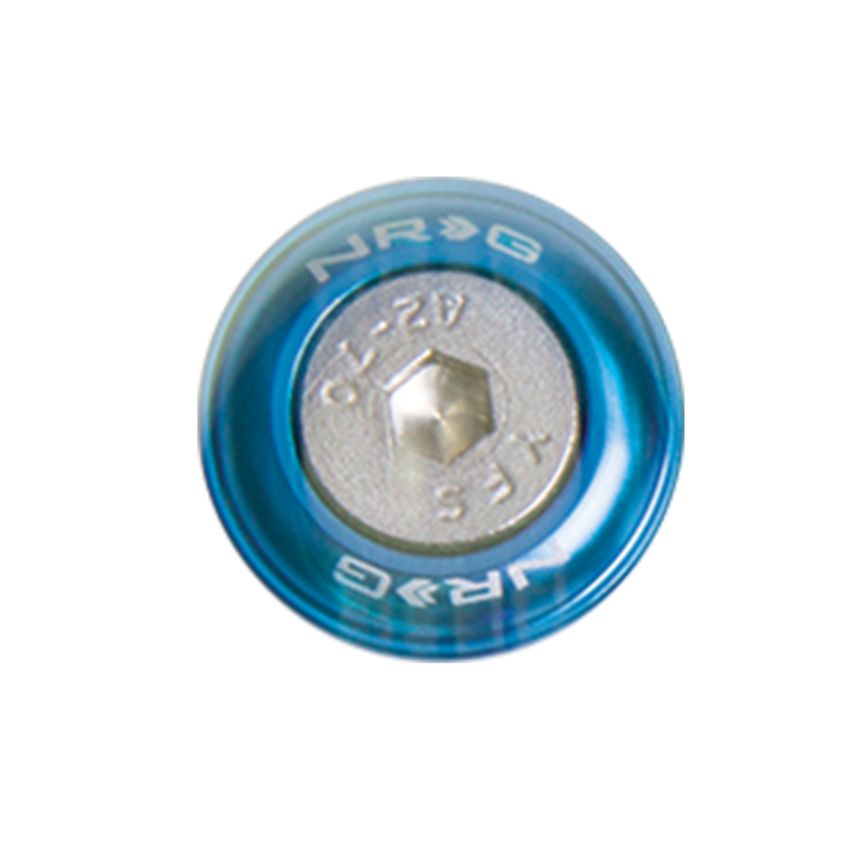 NRG Fender Washer Kit w/Rivets For Metal (Blue) - Set of 10