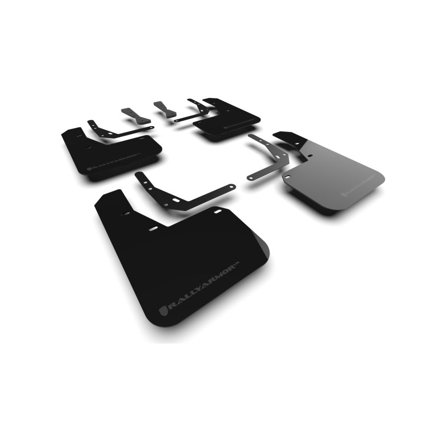 Rally Armor MF103-UR-BLK-GRY Black Mud Flap/Grey Logo