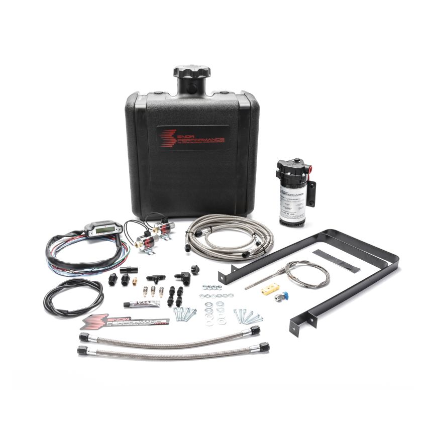 Snow Performance 07-17 Dodge 6.7L Stg 3 Boost Cooler Water Injection Kit (SS Braided Line & 4AN)