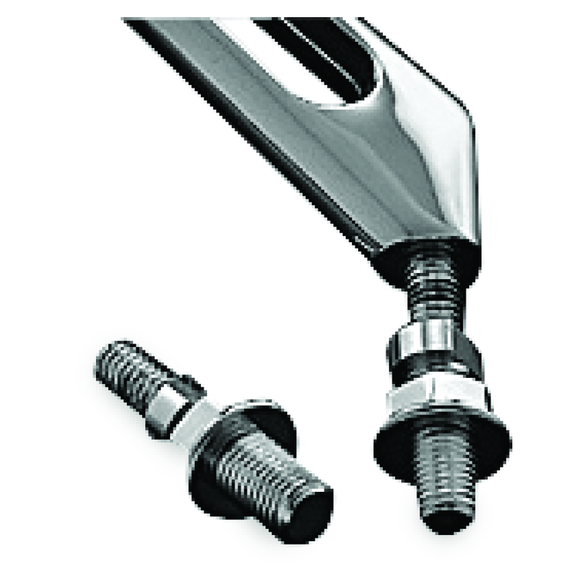 Kuryakyn 1411 Mirror Adapter Metric Chrome