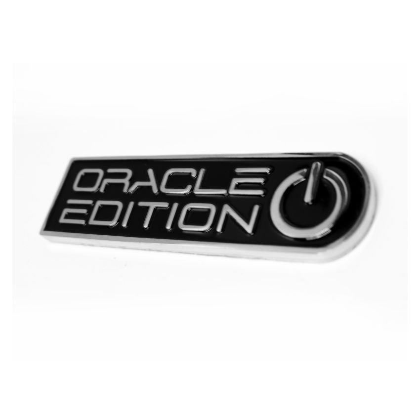 Oracle Lighting 8030-504 Edition Badge, Left/Driver, Black/White