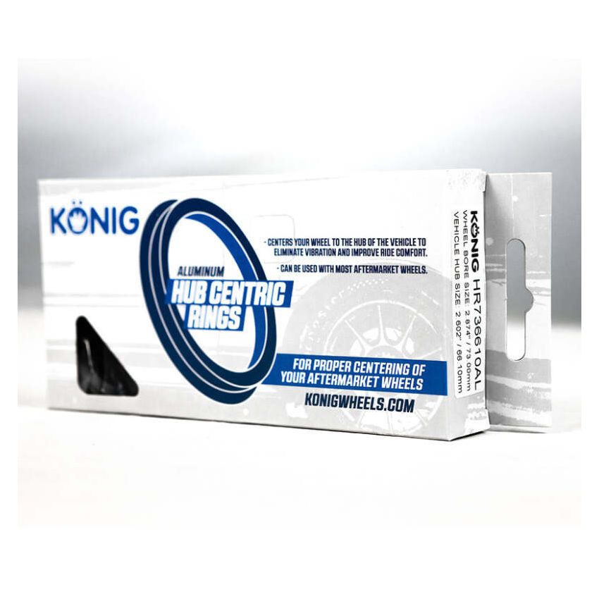Konig HR736610AL Aluminum Hub Ring Set (4pcs) - 73.1mm O.D. / 66.1mm I.D.
