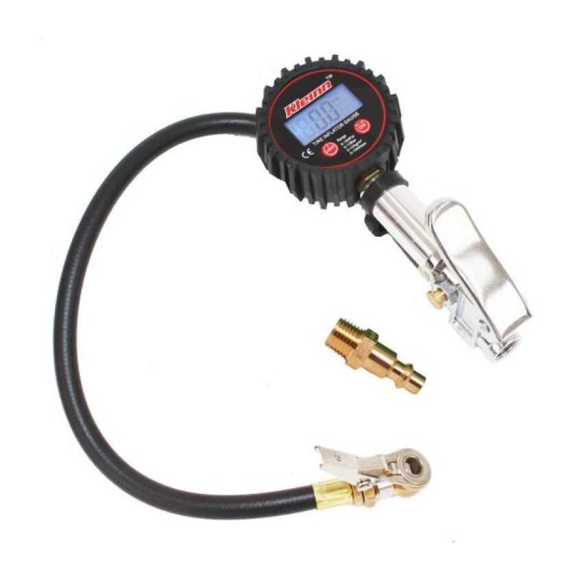 Kleinn Air Horns 59830 Kleinn Digital Tire Inflator w/ Gauge/ Bleed Valve/ / Locking Chuck 0-160 PSI