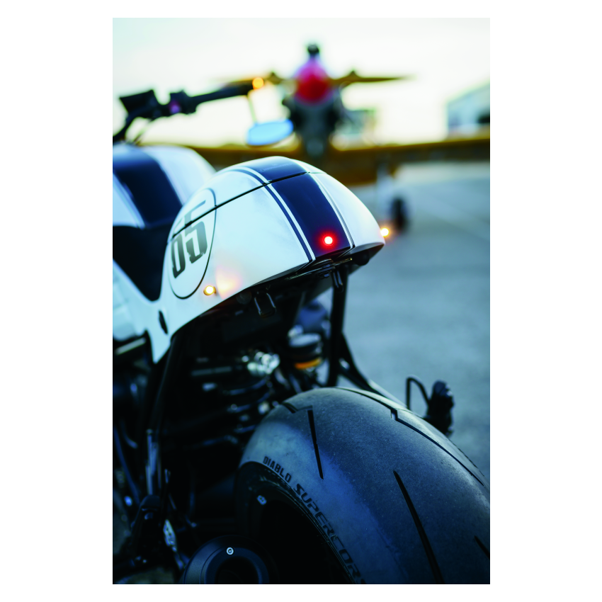 Kuryakyn 2570 Kellerman Atto Smoke Lens Red Run-Brake Satin Black