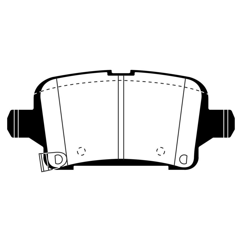 EBC 2016+ Chevrolet Cruze 1.4L Turbo (10.9in Front Rotor) Ultimax2 Rear Brake Pads